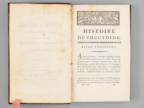 Histoire de Thucydide, Fils d'Olorus (4 Tomes - Complet) . LEVESQUE, Pierre-Charles