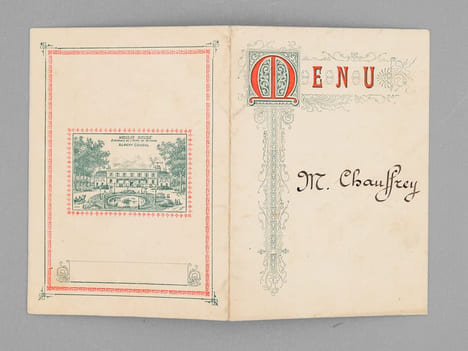Lot de 30 menus anciens, dont nombreux menus à Bordeaux et région bordelaise dont : Dîners offerts par ou en l'honneur d'Honoré Picon, Propriétaire à ...