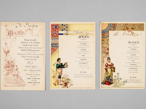 Lot de 30 menus anciens, dont nombreux menus à Bordeaux et région bordelaise dont : Dîners offerts par ou en l'honneur d'Honoré Picon, Propriétaire à ...