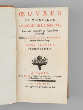 Oeuvres de Monsieur Houdar de la Motte, L'un des Quarante de l'Académie Françoise (10 Tomes - Complet) [ Suivi de : ] Poétique élémentaire Par M. L* ...