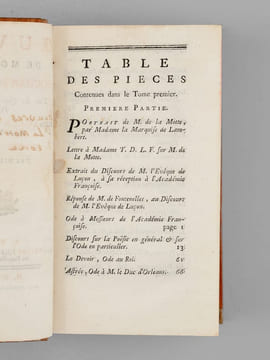 Oeuvres de Monsieur Houdar de la Motte, L'un des Quarante de l'Académie Françoise (10 Tomes - Complet) [ Suivi de : ] Poétique élémentaire Par M. L* ...