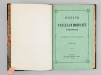 Notice des tableaux du Musée d'Amsterdam. Avec fac-simile des monogrammes