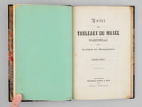 Notice des tableaux du Musée d'Amsterdam. Avec fac-simile des monogrammes