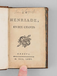 La Henriade [ Suivi de : ] L'Art d'aimer, et Poésies diverses