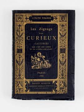 Les Zigzags d'un curieux. Causeries sur l'art des livres et la littérature d'art. UZANNE, Octave