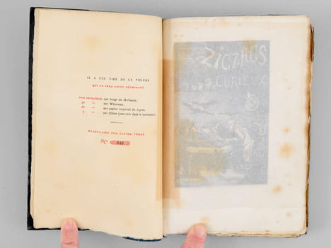 Les Zigzags d'un curieux. Causeries sur l'art des livres et la littérature d'art. UZANNE, Octave