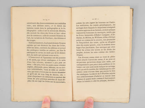 Rapport sur la Bibliographie présenté à la Convention Nationale le 22 germinal an II (1794) . GRÉGOIRE, Abbé ; [ GREGOIRE, Jean-Baptiste ]