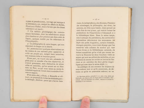 Rapport sur la Bibliographie présenté à la Convention Nationale le 22 germinal an II (1794) . GRÉGOIRE, Abbé ; [ GREGOIRE, Jean-Baptiste ]