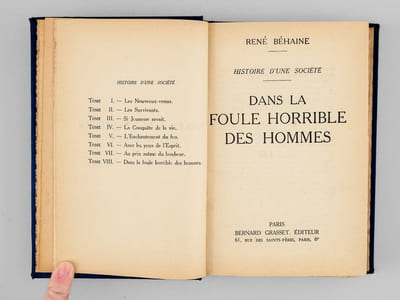 Dans la Foule horrible des Hommes [ Edition originale ]