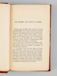 Sottisier des Moeurs. Le Spectacle Contemporain. Quelques Vanités et Ridicules du jour. Modes esthétiques, domestiques et sociales. Façons de vivre, d'être et de paraître. Bluffs scientifiques et médicaux. Évolution des manières, de l'esprit et du goût, &c.