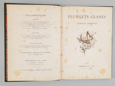 Feuillets glanés. Poésies inédites.