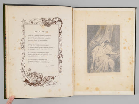 Feuillets glanés. Poésies inédites.. COLLECTIF ; AICARD Jean ; DE BANVILLE Théodore ; BENEDITE Léonce ; BERNÈS Henri ; BOURGET Paul ; COPPÉE François ...