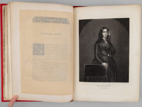 Les Romantiques. Dix portraits gravés de Eugène Delacroix, Victor Hugo, Alexandre Dumas, Théophile Gautier, Mme Dorval, Alfred de Musset, George Sand, ...