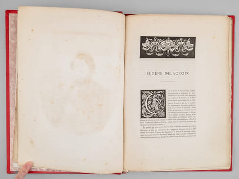 Les Romantiques. Dix portraits gravés de Eugène Delacroix, Victor Hugo, Alexandre Dumas, Théophile Gautier, Mme Dorval, Alfred de Musset, George Sand, ...