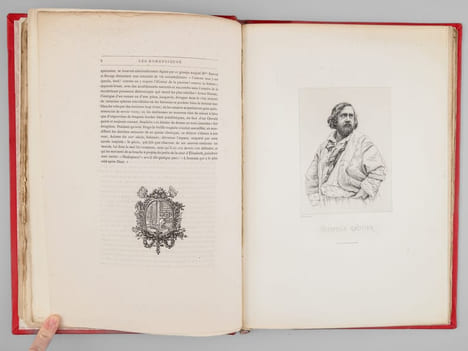 Les Romantiques. Dix portraits gravés de Eugène Delacroix, Victor Hugo, Alexandre Dumas, Théophile Gautier, Mme Dorval, Alfred de Musset, George Sand, ...