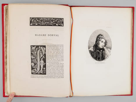 Les Romantiques. Dix portraits gravés de Eugène Delacroix, Victor Hugo, Alexandre Dumas, Théophile Gautier, Mme Dorval, Alfred de Musset, George Sand, ...