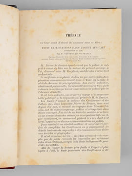 Conférences et lettres de P. Savorgnan de Brazza, Sur ses trois explorations dans l'Ouest africain de 1875 à 1886 . SAVORGNAN DE BRAZZA, Pierre ; NEY, ...