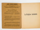 La Religion Antoiniste. LEROUX, Chanoine E.