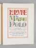 Le Livre de Marco Polo. POLO, Marco ; ( PAUTHIER, Guillaume )