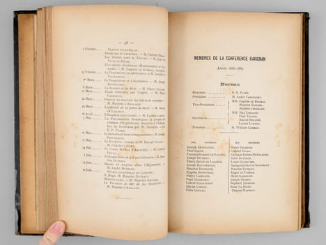 Conférence Ravignan de Bordeaux [ Recueil de Comptes-rendus de 1885 à 1892 ] Séance solennelle de clôture tenue sous la présidence de M. le baron de ...
