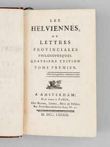 Les Helviennes, ou Lettres Provinciales philosophiques (5 Tomes - Complet)