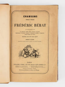 Chansons. Paroles et Musique de Frédéric Bérat