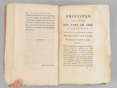 Principes raisonnés sur l'Art de lire à Haute Voix. Suivis de leur application particulière à la Lecture des ouvrages d'Éloquence et de Poésie.