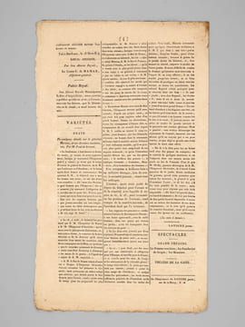 Le Mémorial Bordelais. Feuille Politique et Littéraire. Samedi 19 Mars 1814 (Numéro 1) [ On joint :] Dimanche 20 mars (Numéro 2) [ Editions ...