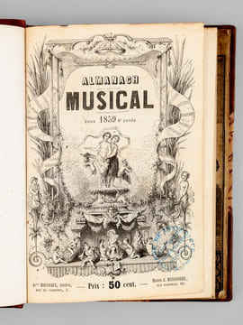 Almanach musical pour 1859. 6e année, [ Avec : ] Almanach musical pour 1860. 7e Année [ Avec : ] Almanach musical pour 1861. 8e Année [ Avec : ] Le ...