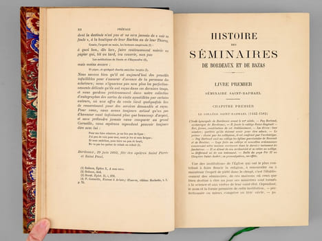 Histoire des séminaires de Bordeaux et de Bazas (3 Tomes - Complet) [ Edition orignale ]Tome I : Séminaires de Bordeaux avant la Révolution ; Tome II ...