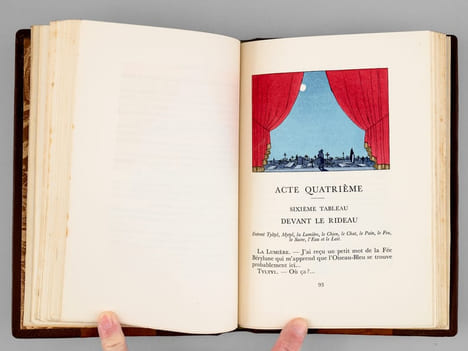 L'Oiseau bleu. Féerie en six actes et douze tableaux représentée pour la première fois sur le Théâtre artistique de Moscou,le 30 septembre 1908, et à ...