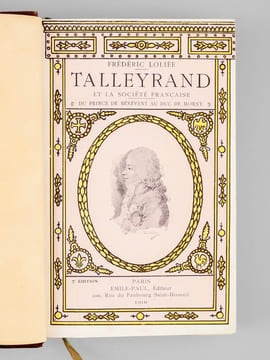 Talleyrand et la Société Française, du Prince de Bénévent au Duc de Morny [ Avec : ] Du Prince de Bénévent au Duc de Morny. Talleyrand et la Société ...