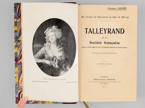 Talleyrand et la Société Française, du Prince de Bénévent au Duc de Morny [ Avec : ] Du Prince de Bénévent au Duc de Morny. Talleyrand et la Société ...