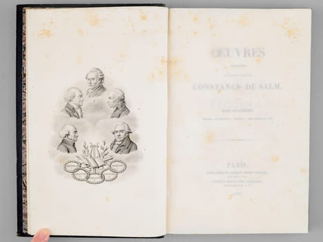 Oeuvres complètes de Madame la Princesse Constance de Salm (4 Tomes - Complet) Tome 1 : Epîtres. Discours , Tome 2 : Sapho. Cantates. Poésies diverses ...