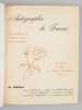 Autographes de France (5 Num&eacute;ros - Complet). Le Th&eacute;&acirc;tre : Jean Cocteau - Henry de Monthermant - Jacques H&eacute;bertot - Marguerite Jamois - Jean-Louis ...
