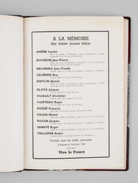 Le combat de Saucats. 14 juillet 1944. Un symbole de la Résistance. [ Avec un document joint donnant les adresses de plusieurs des "Martyrs de Saucats"]