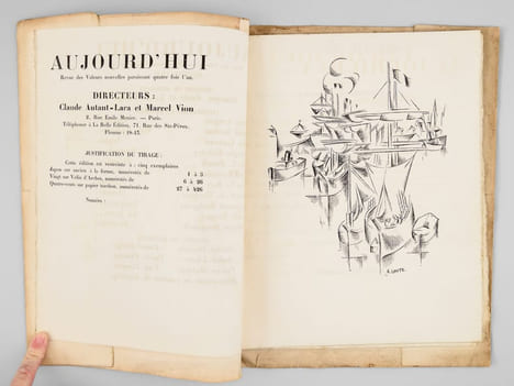 Aujourd'hui. Revue des Valeurs nouvelles paraissant quatre fois l'an. AUTANT-LARA, Claude ; VION, Marcel ; BRETON, André ; DERAIN ; PICASSO ; MATISSE ...