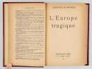 L'Europe tragique [ Edition originale ]. REYNOLD, Gonzague de