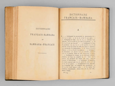 Dictionnaire bambara-francais et francais-bambara. SAUVANT, Mgr