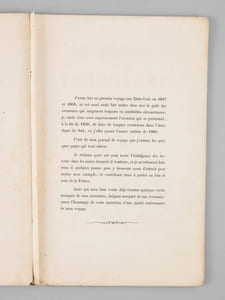 Un Passage de la Cordillère des Andes. Passe de la Cumbre entre Mendoza et Santa-Rosa sur la route de Buenos-Ayres a Valparaiso (Amérique du Sud) en 1860 [ Edition originale - Livre dédicacé par l'auteur ]