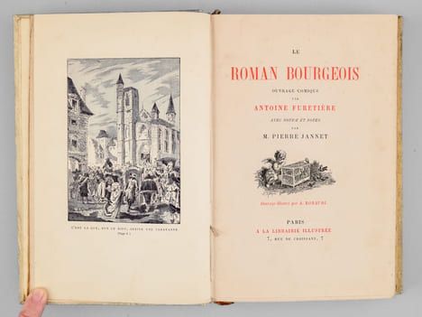 Le Roman bourgeois. Ouvrage comique par Antoine Furetière. FURETIÈRE, Antoine ; (JANNET, Pierre ; ROBAUDI, Alcide)