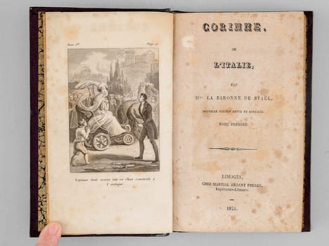 Corinne, ou l'Italie (2 Tomes - Complet). STAEL, Germaine de