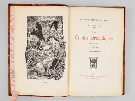 Les Contes drolatiques (3 Tomes - Complet). BALZAC, Honoré de ; (ROBIDA, Albert)