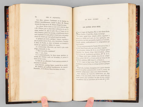 Les Duels célèbres. . VAUX, Baron de ; (SCHOLL, Aurelien ; BELLECOUR ; BERNI-BELLECOUR ; MESPLÈS ; JEANNIOT ; LIPHART, E. de ; SAINT-PIERRE, G. ; ...