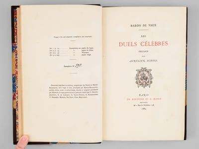 Les Duels célèbres. 