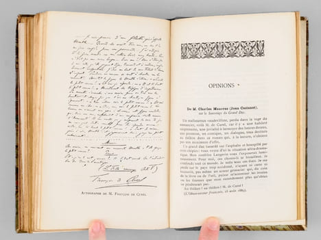 [ Recueil de 4 Titres en édition originale, en tirage sur hollande : ] Le Bonheur des hommes. Pièce en un acte. [ Suivi de : ] Anatole France. ...