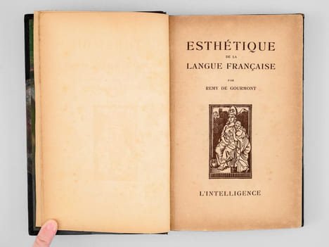 Esthétique de la langue française. La déformation – La métaphore – Le cliché – Le vers libre – Le vers populaire. . GOURMONT, Rémy de ; (DUFY, Raoul)