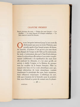 Esthétique de la langue française. La déformation – La métaphore – Le cliché – Le vers libre – Le vers populaire. . GOURMONT, Rémy de ; (DUFY, Raoul)
