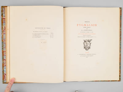 Pygmalion. Scène lyrique de J.-J. Rousseau. Illustrations de Moreau le Jeune. Suivi d'une idylle par Berquin. Vignettes de Marillier