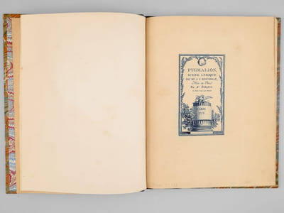 Pygmalion. Scène lyrique de J.-J. Rousseau. Illustrations de Moreau le Jeune. Suivi d'une idylle par Berquin. Vignettes de Marillier